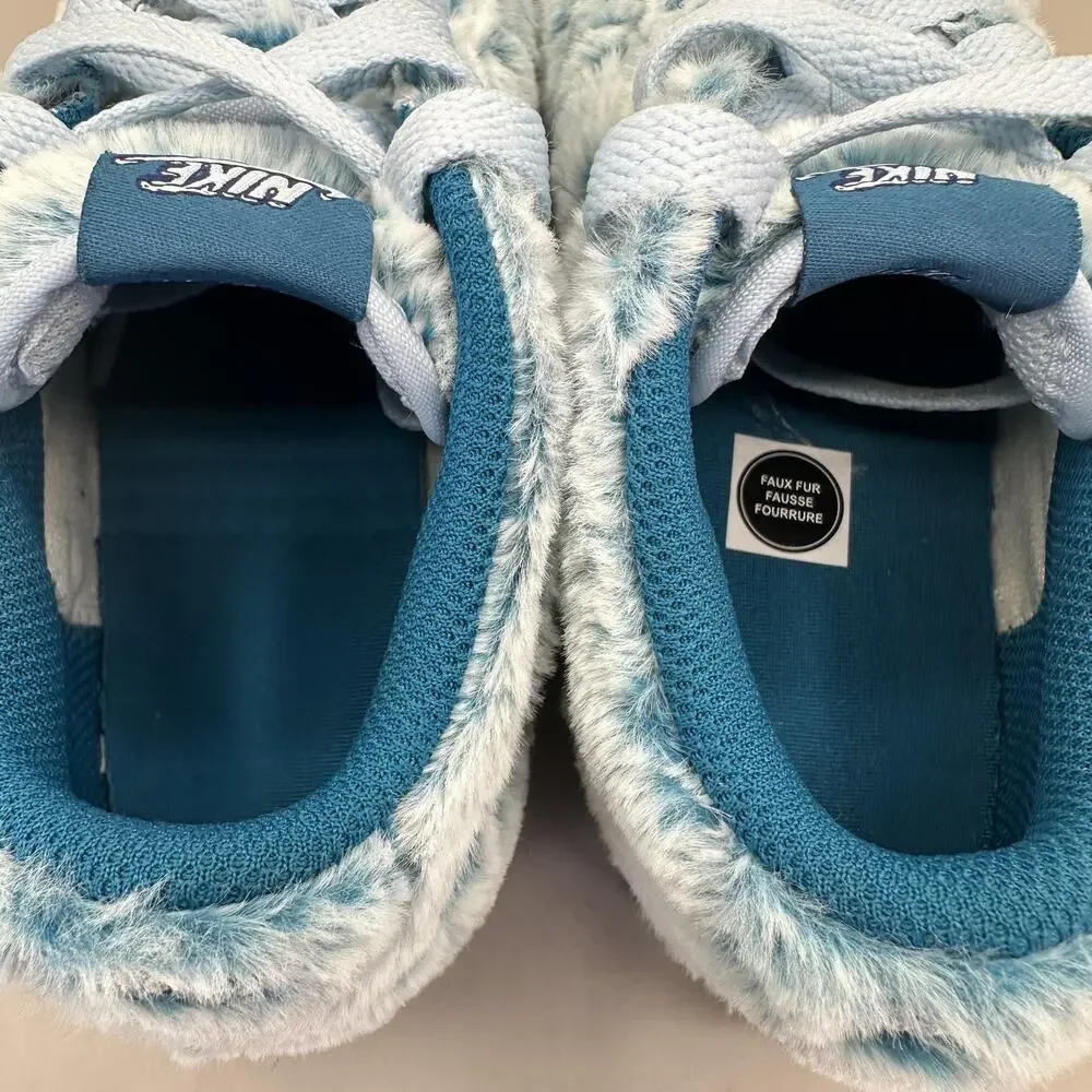Nike Dunk Low PS 'Abominable Snowman' Shoes Kids Size 11C Blue Fur IM7170-441